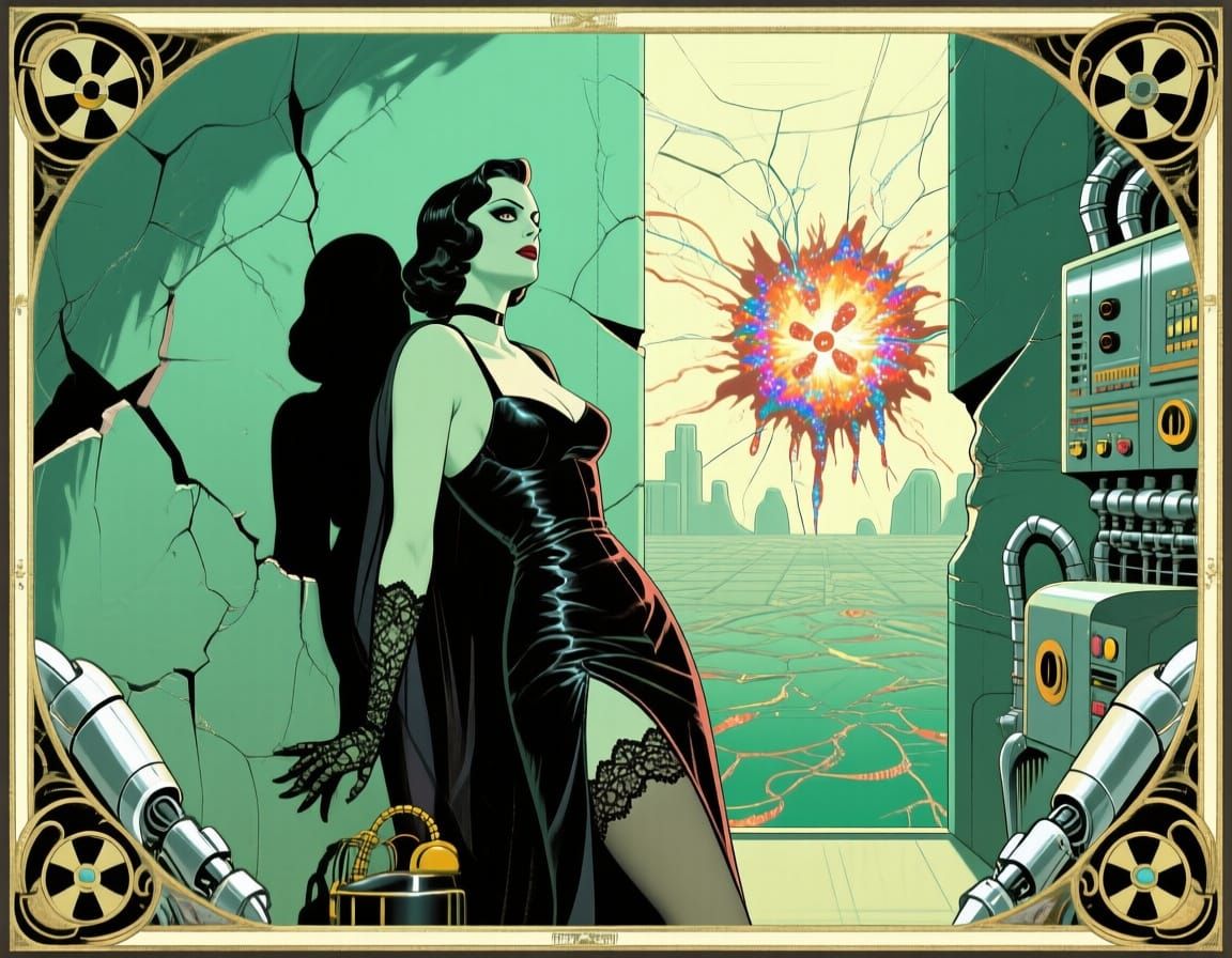 film noir Metropolis by Fritz Lang creepy  supervillain femm...