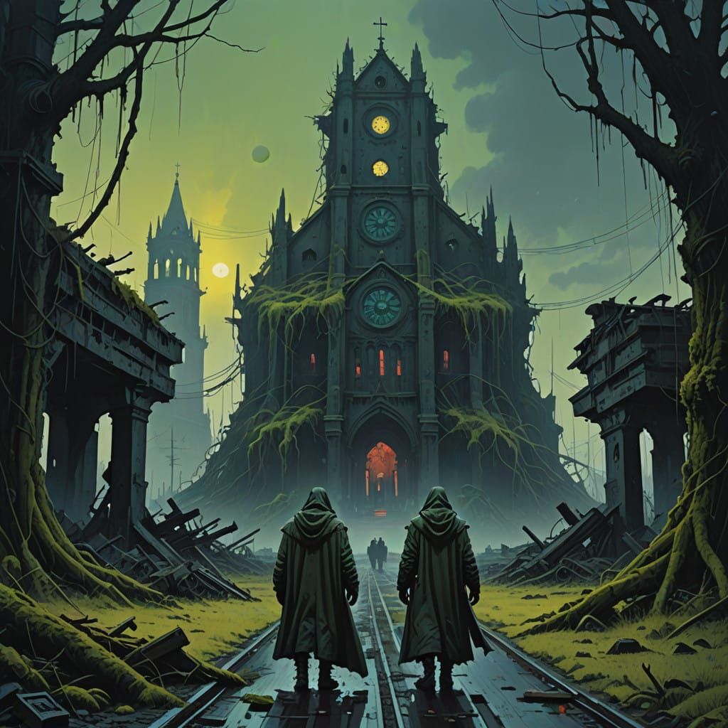 Dark Fantasy Landscape on Judgment Day