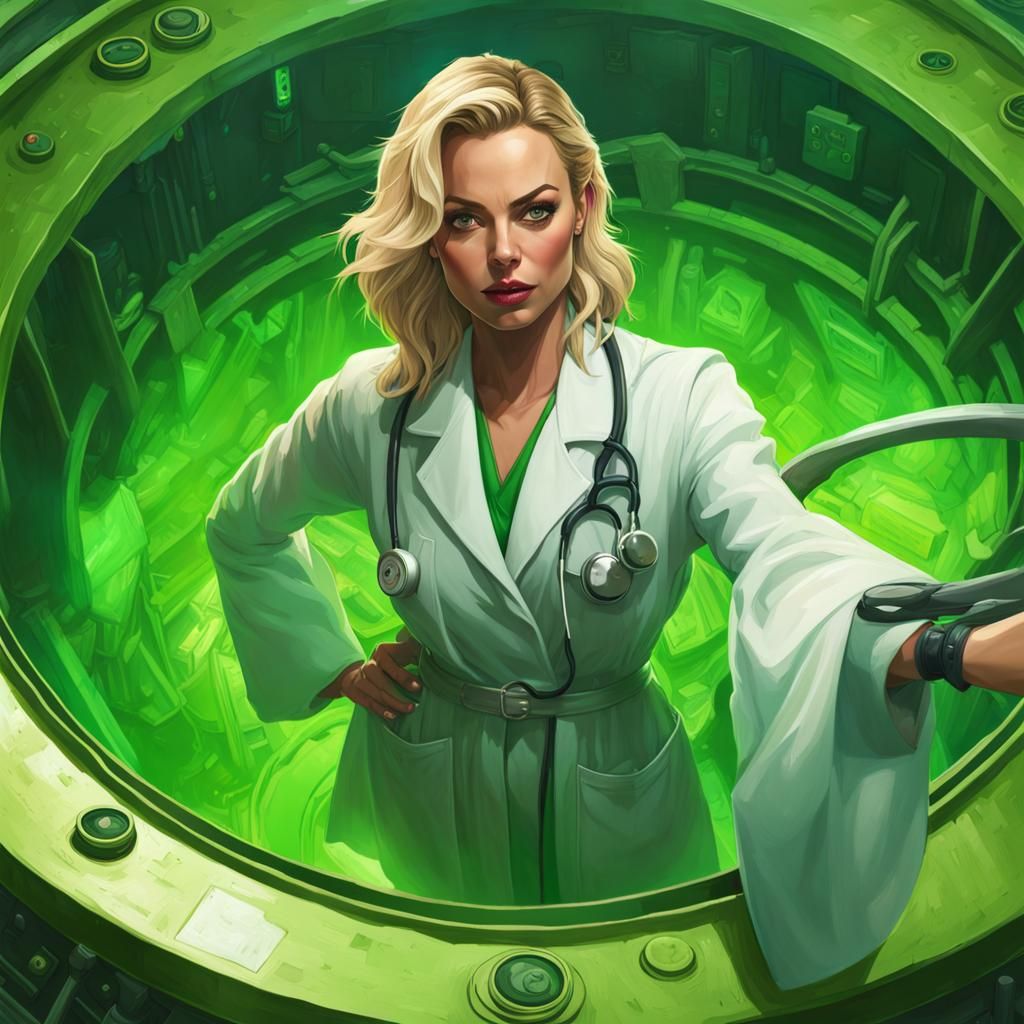 Toxic Transformation: Selfie in an Art Nouveau Style