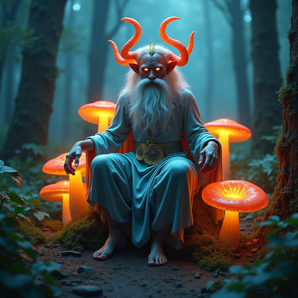 Momus: Mischievous God in a Mystical Forest