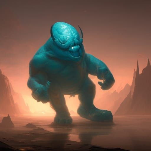 Masked Extraterrestrial Ogre Concept Art