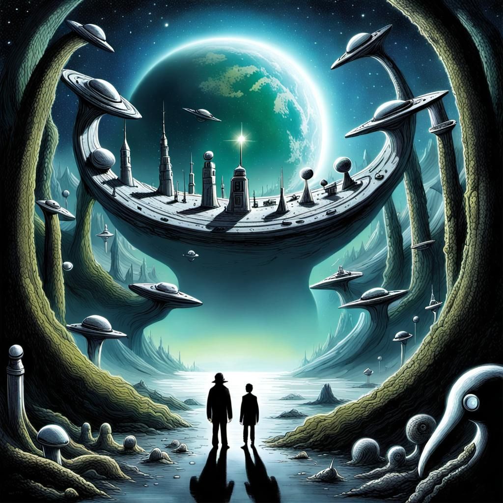 Hitchhiker's Guide: Life, Universe, Everything in Art Brut