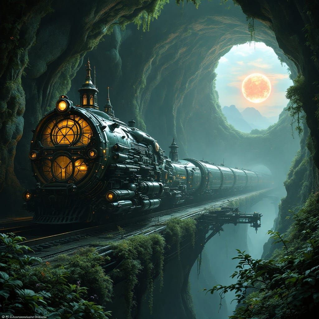 Dystopian Masterpiece of Futuristic Biomechanics