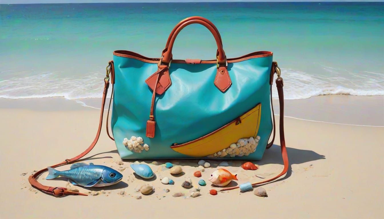 Vibrant Marine Scene Hides Within Abandoned Plastic Bag on D...