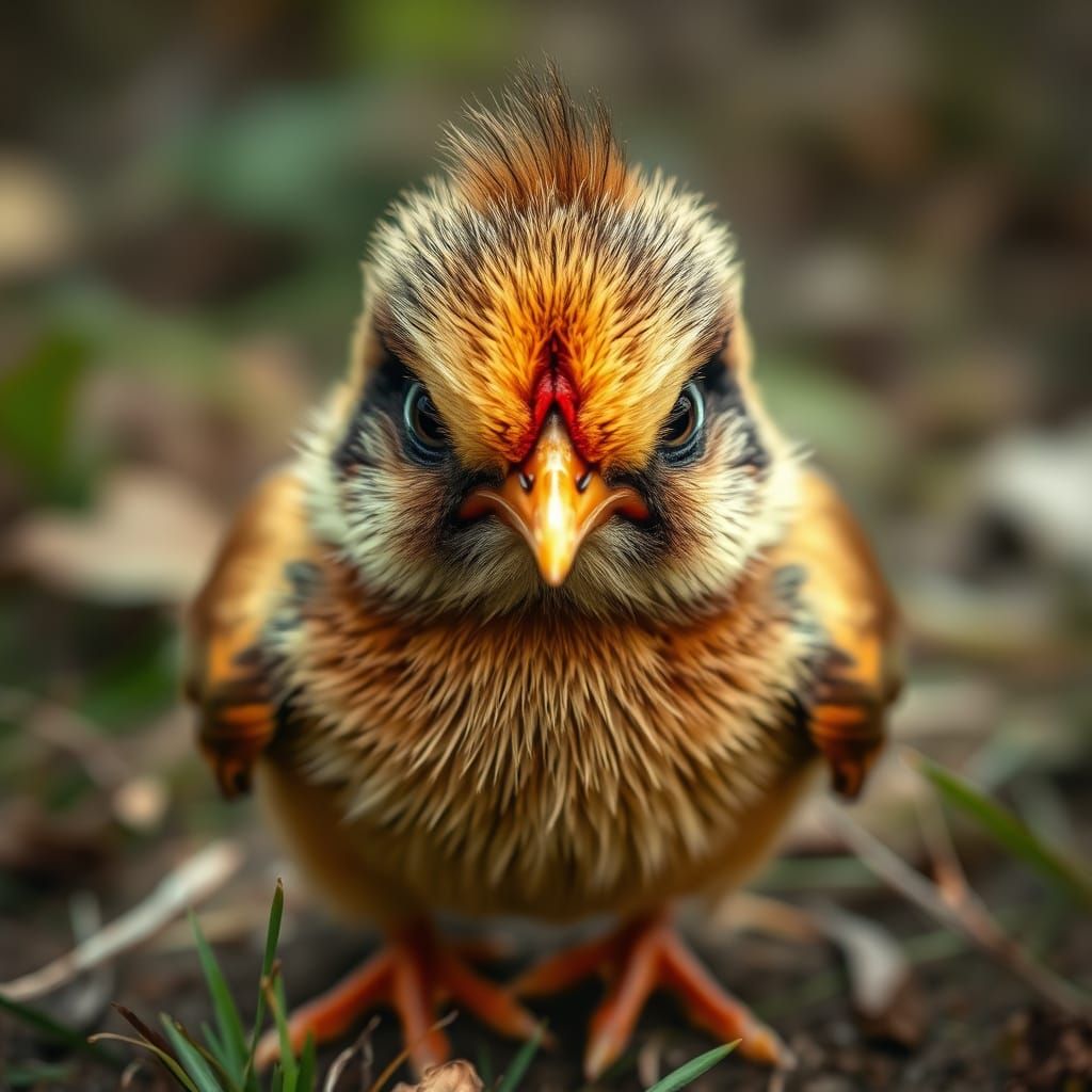 Angry Face Chick Generated by AI