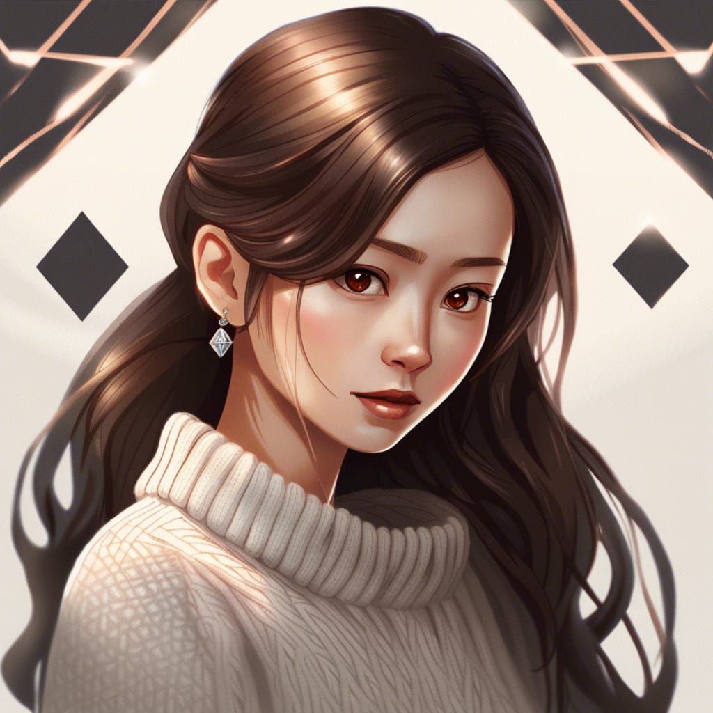 Taiwanese Girl Portrait in Hyperdetailed Style