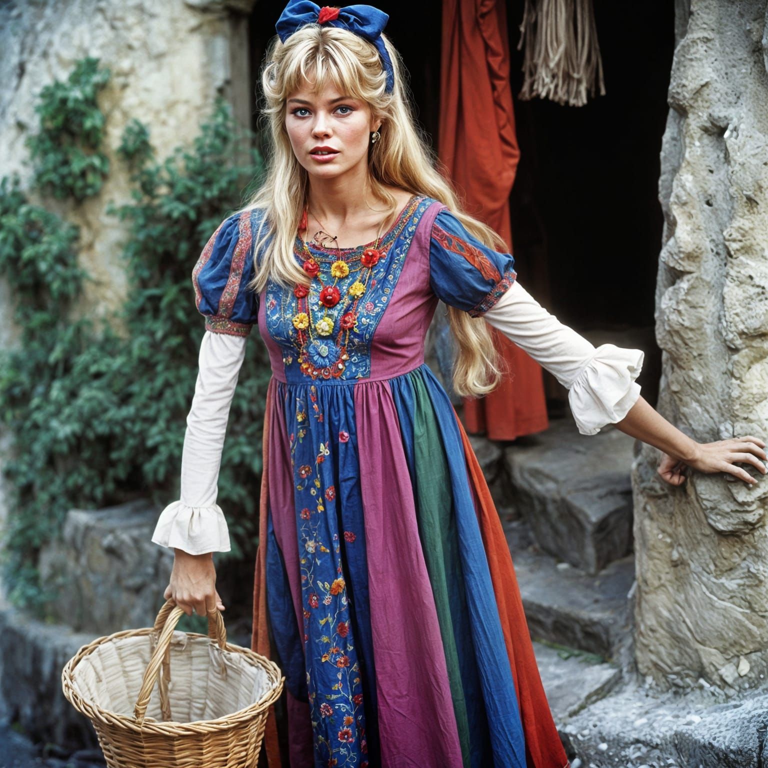 Brigitte Bardot in Hippy Snow White Dress