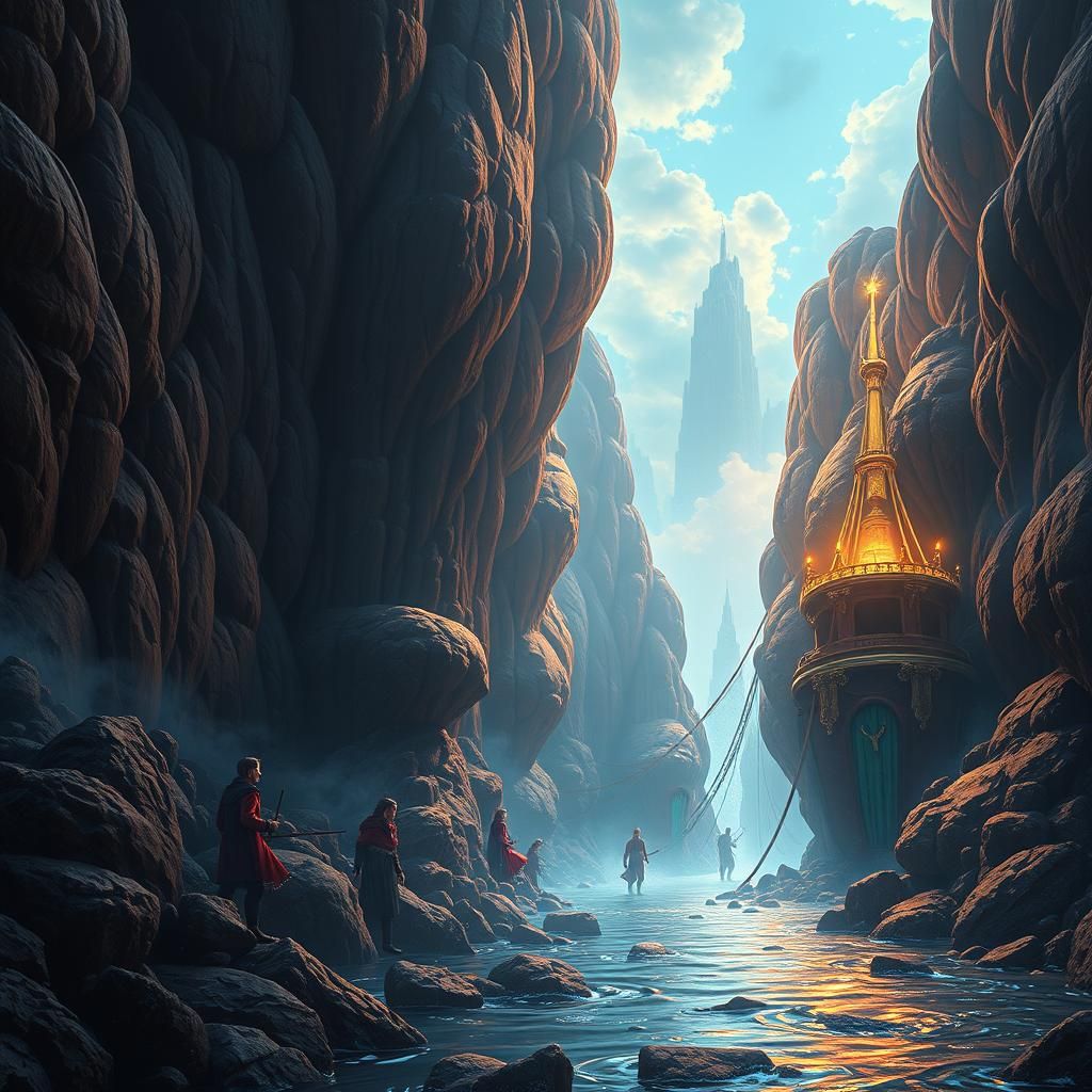 Fantastical Matte Painting with Intricate Details