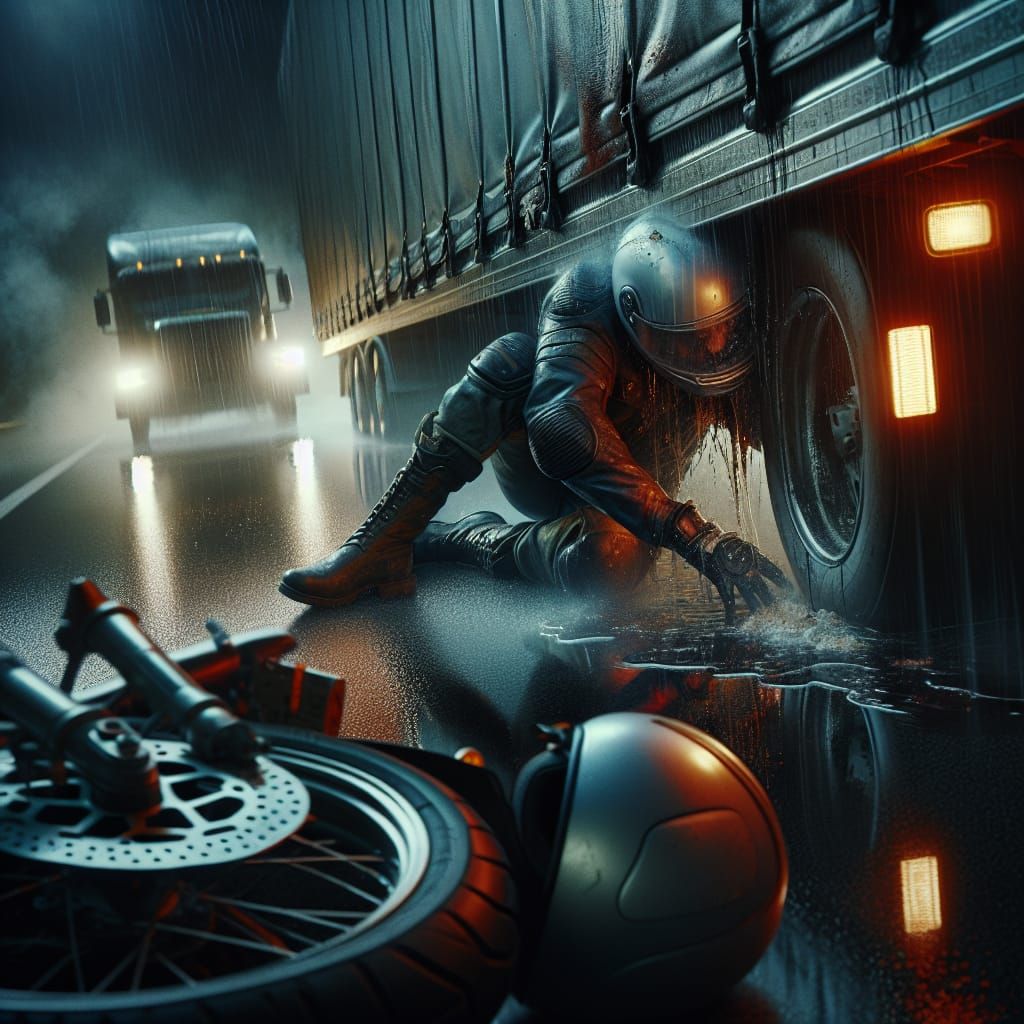 Hyperrealistic Motorcycle Accident on Film