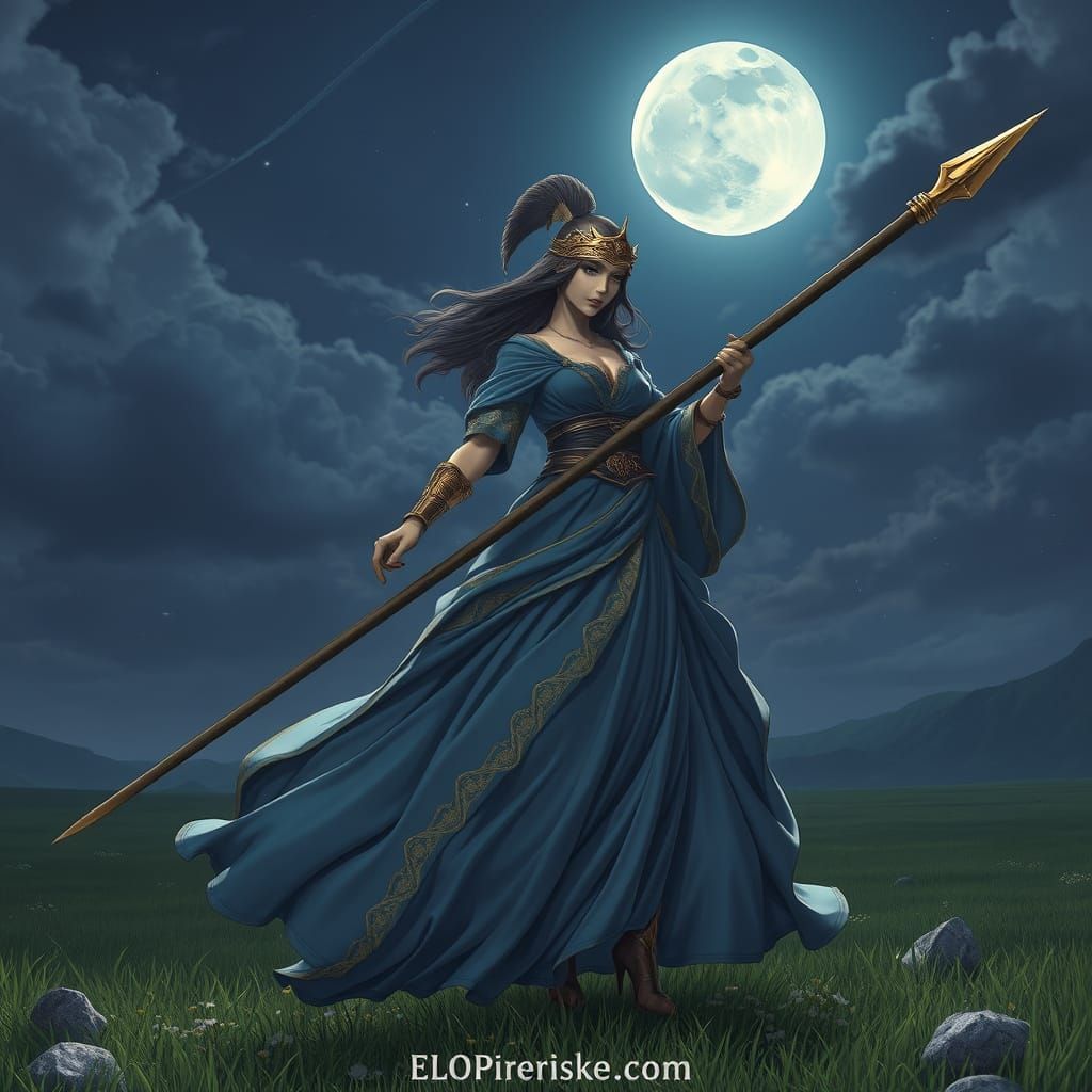 Goddess of War and Love in 3D Anime Style