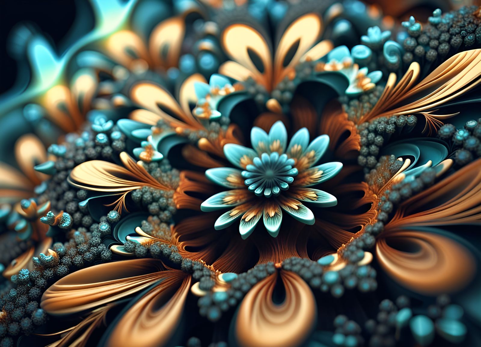 Breathtaking Fractal Flowers in Octane Render