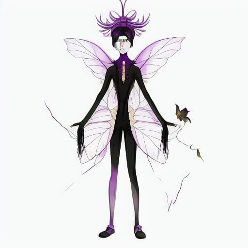 Asian Cyborg Demon in Junji Ito Style