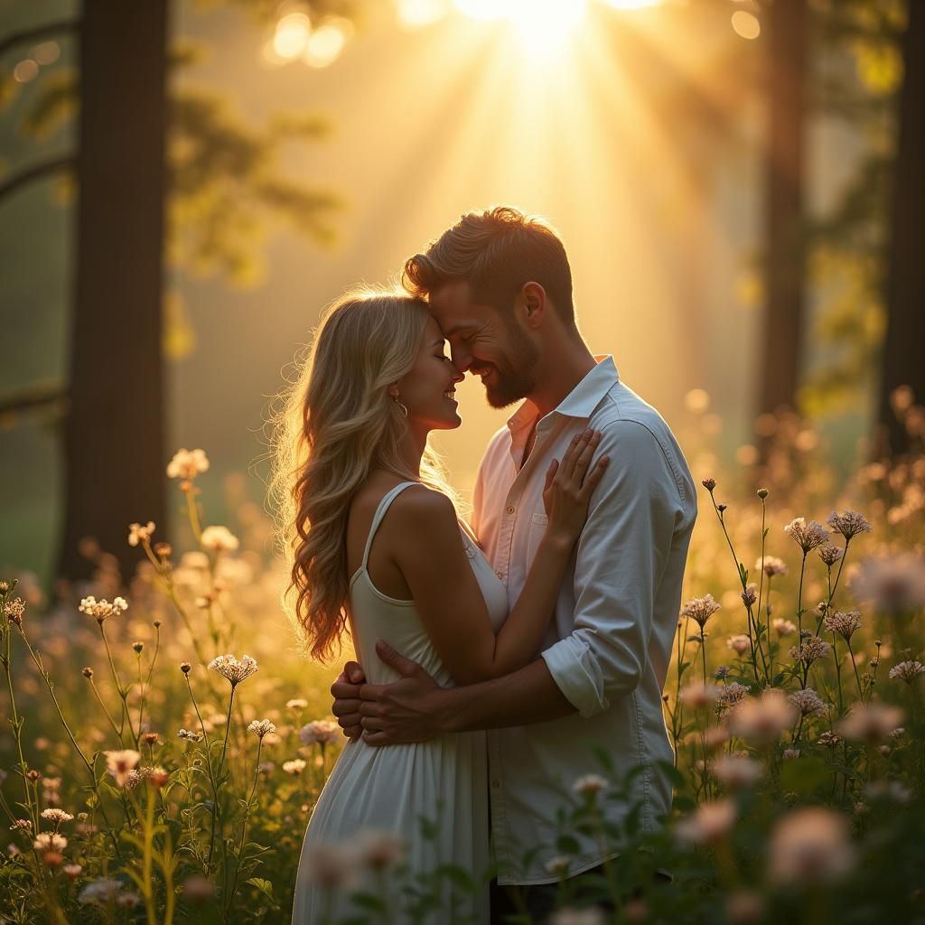 Embrace of Forgiveness: Harmony in a Dreamy Landscape