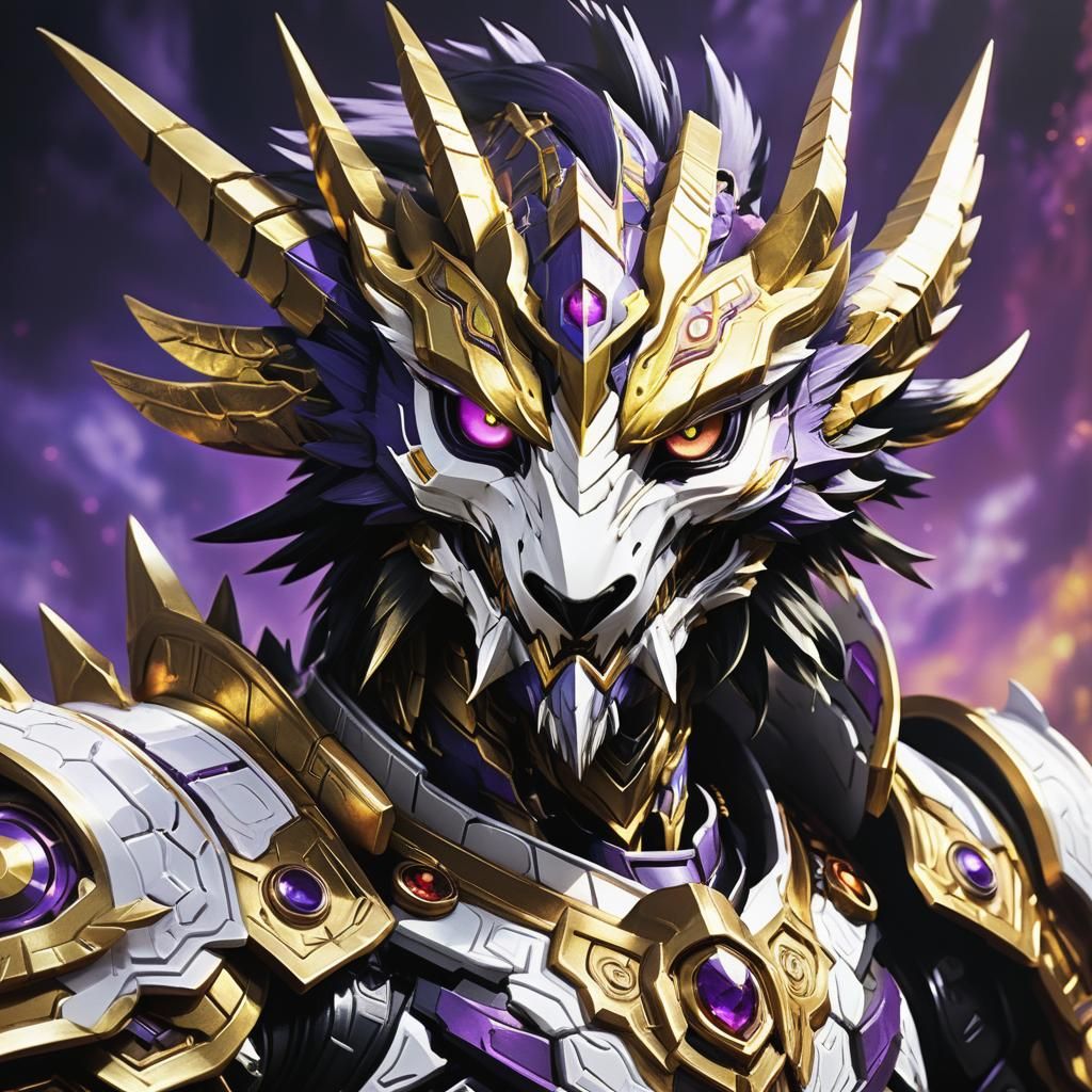 Barbamon Digimon Concept Art in Hyper-Realistic Style