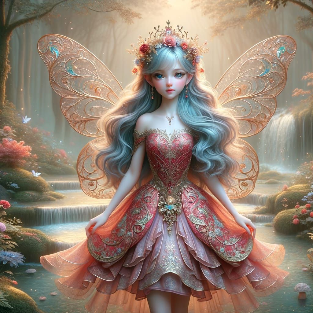 Whimsical Fairy in Tranquil Forest