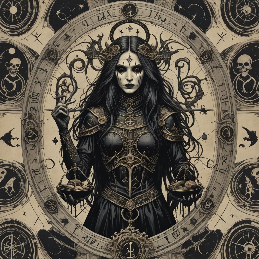 Gothic Horror Zodiac Libra Interpretation