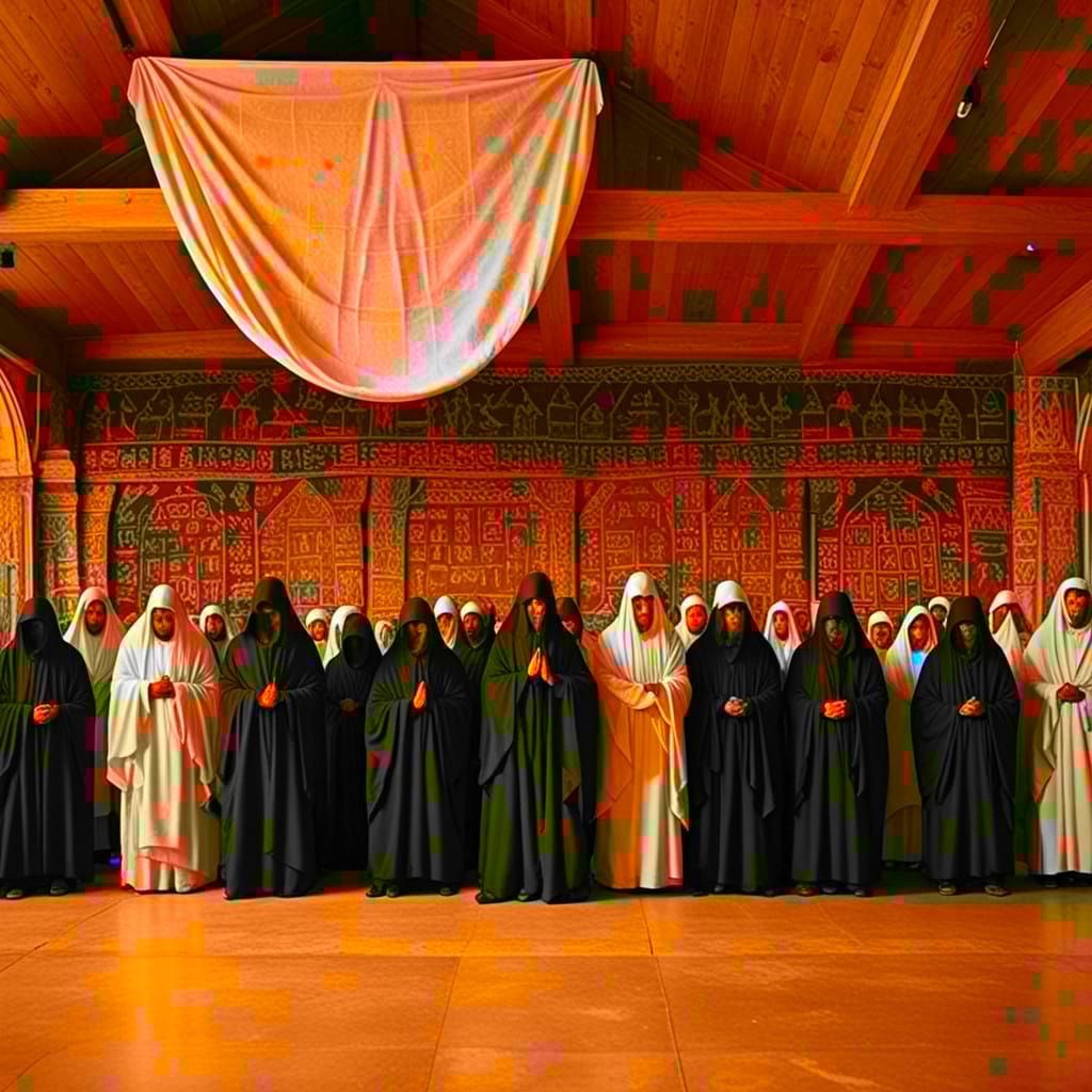 Worshipping of the Sacred Shroud