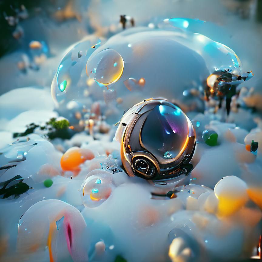 Large Bubble Concept Art in 8k Resolution