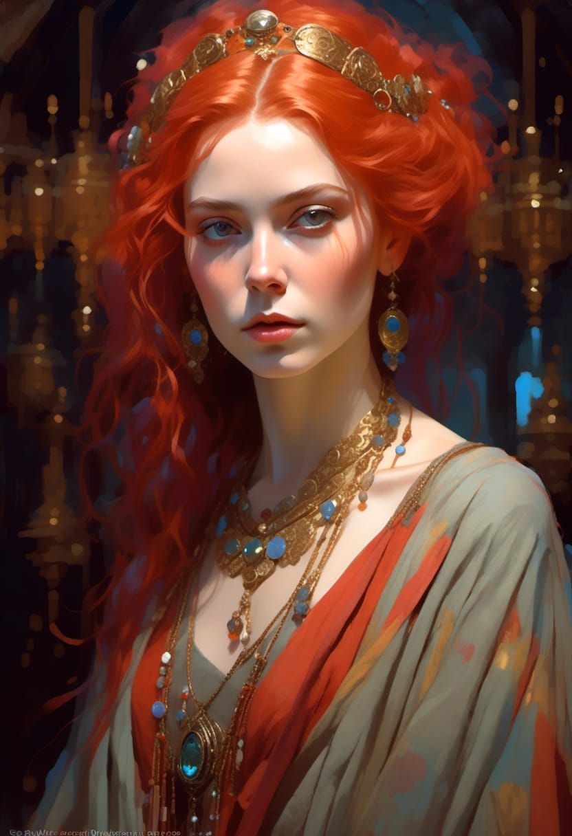 Jedi Lady in Renaissance Hyperrealism