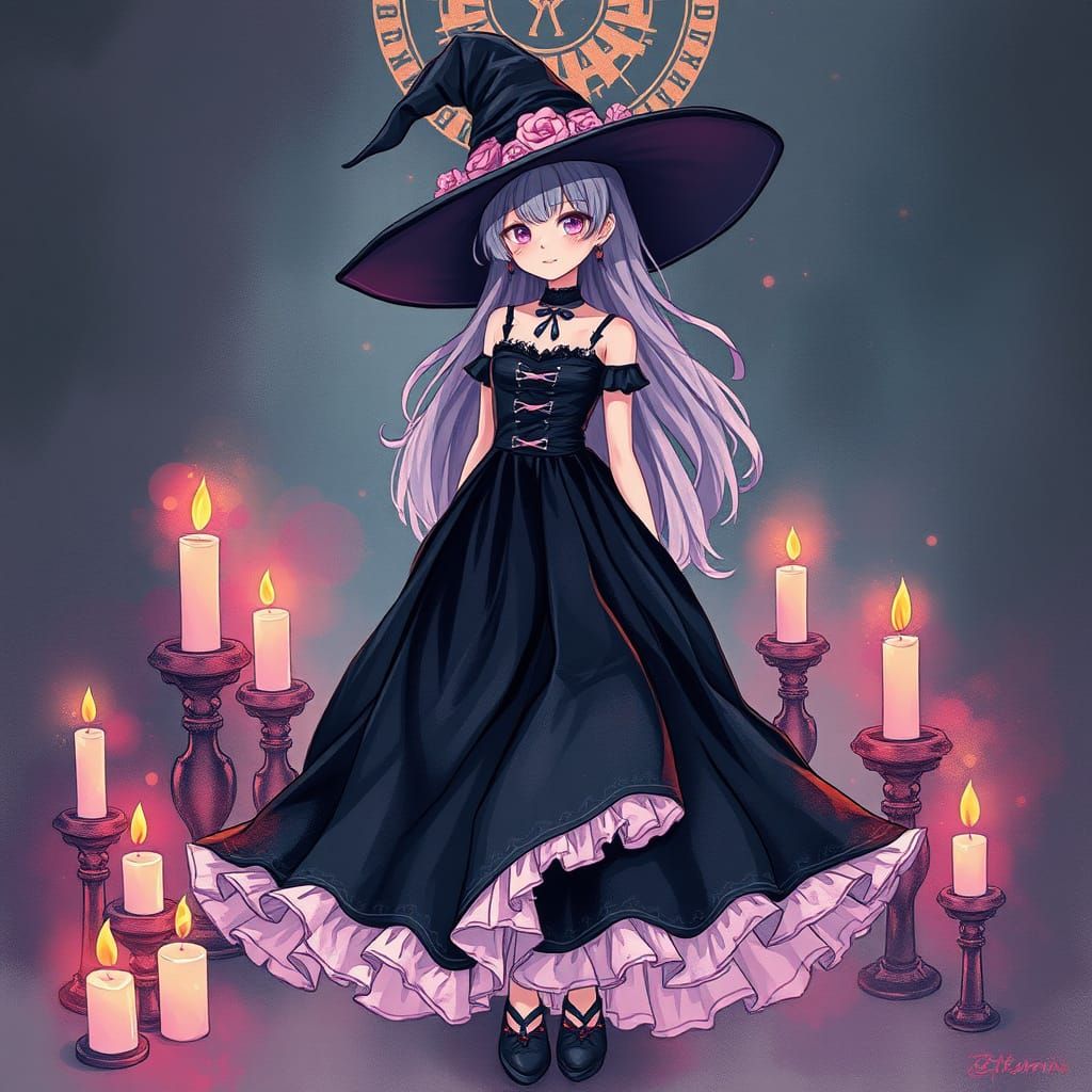 Gothic Witch Kawaii aesthetic