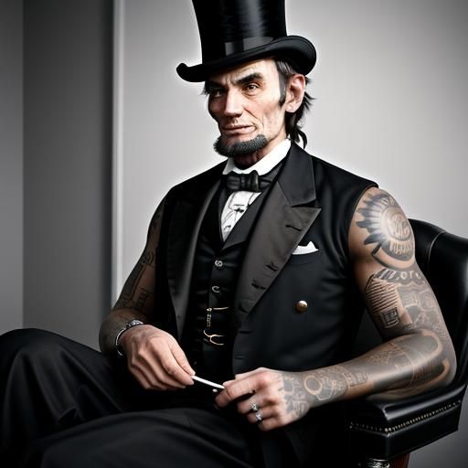 Abraham Lincoln Gets a Tribal Tattoo