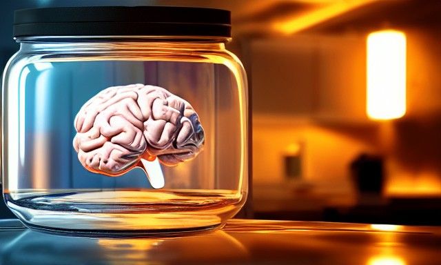 Brain in Jar: 8k Ultra Realistic Artstation Render