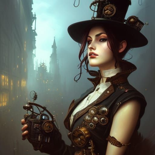 Steampunk lady