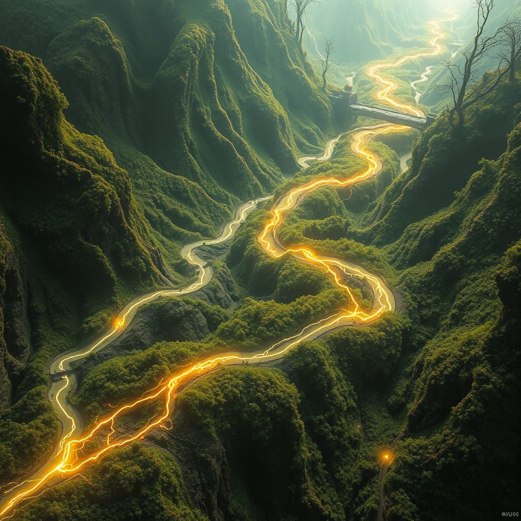 Vibrant, Surreal Earthscapes Pulsing with Energy