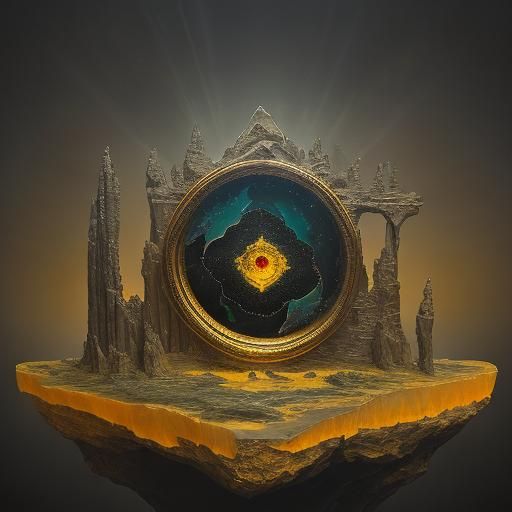 Surreal Landscape with Petrified Architecture in Salvador Da...