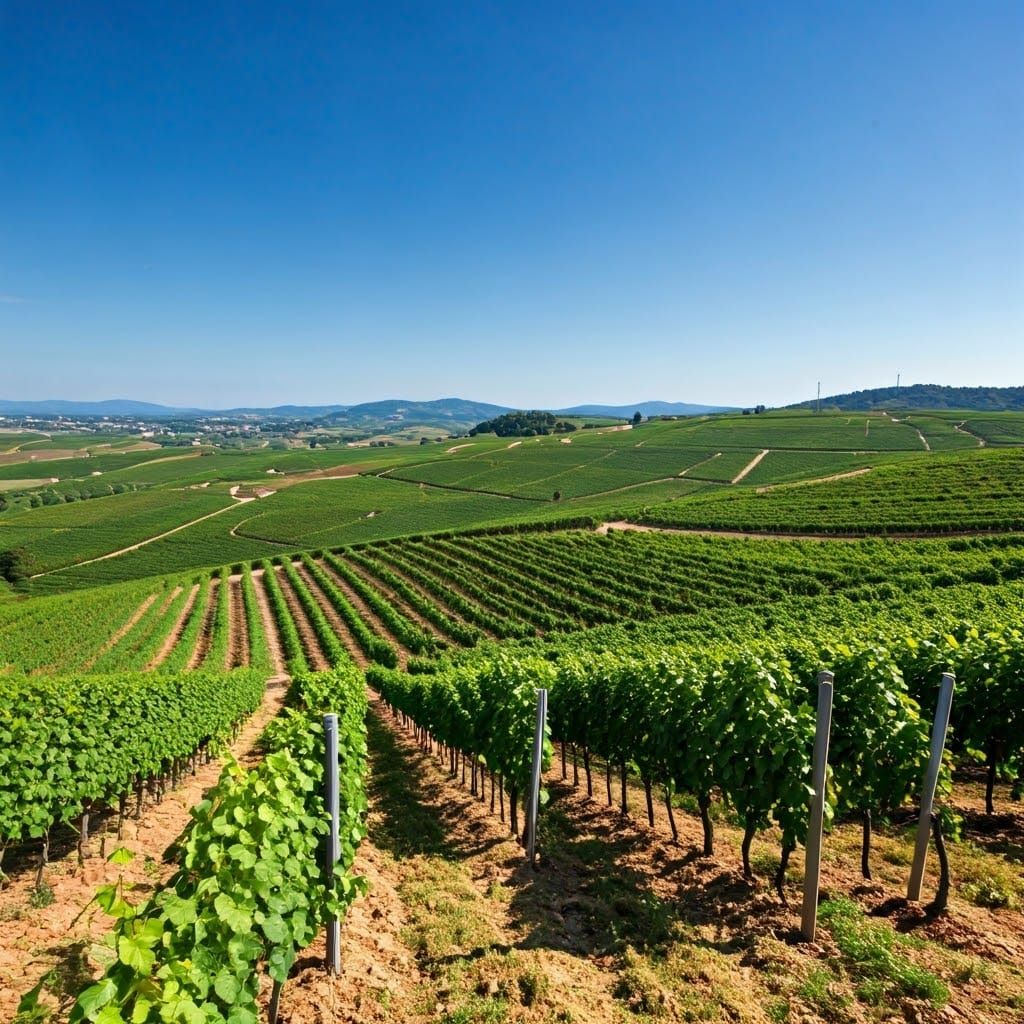 Lush Vineyard Landscape