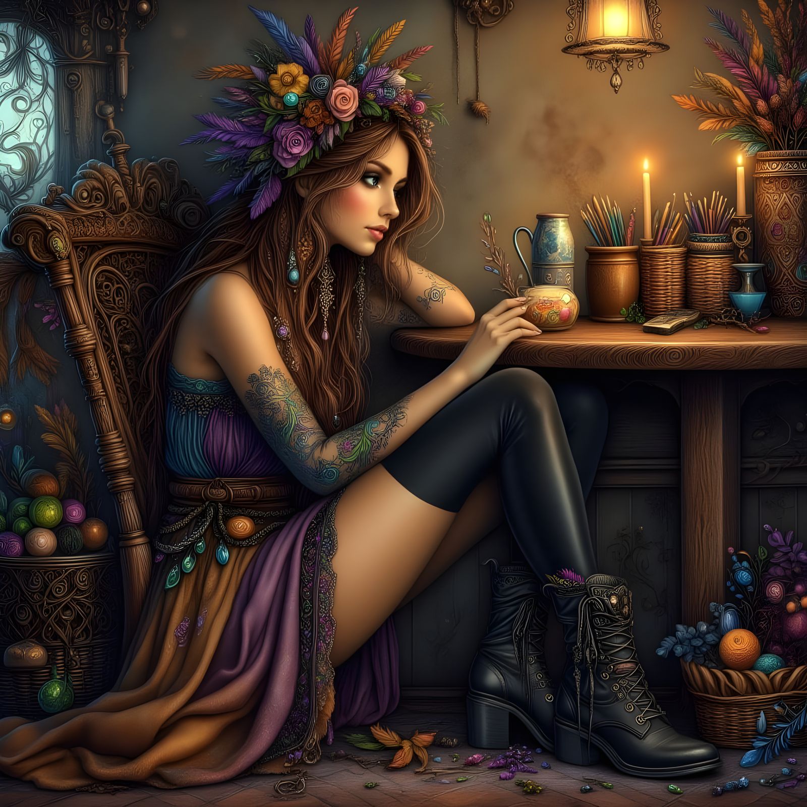 Intimate Moment Between Two People