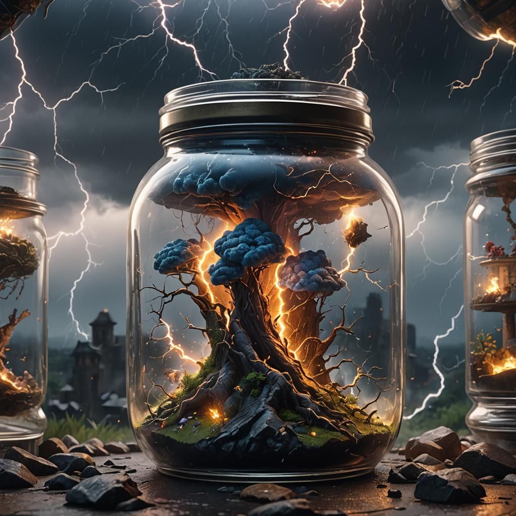 Thunderstorm in a Jar: Fantasy Concept Art