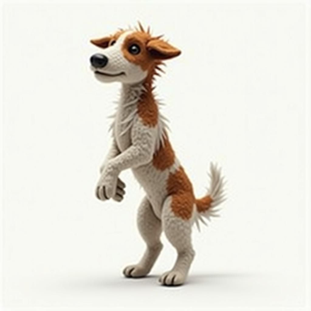 Anthropomorphic Stuffed Dog Matte Painting in 8K