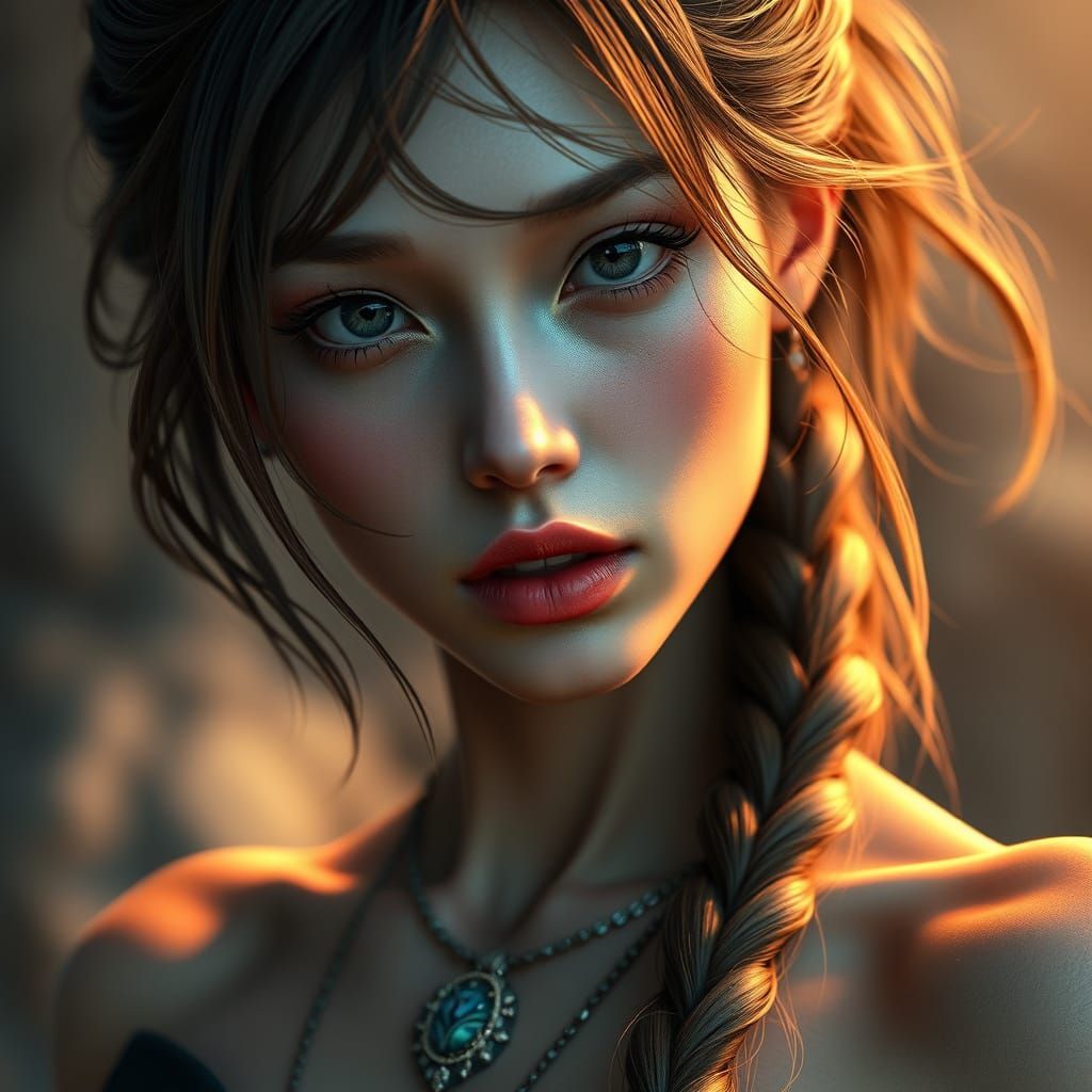 Hyperrealistic Artgerm-Inspired Female Form in 3D