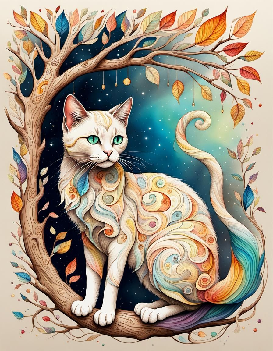 Whimsical cat