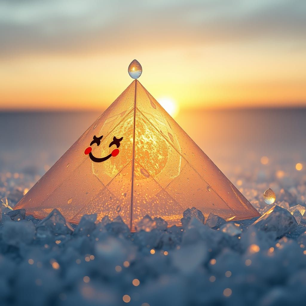 Steam Pyramid with Golden Twilight and CGI Style