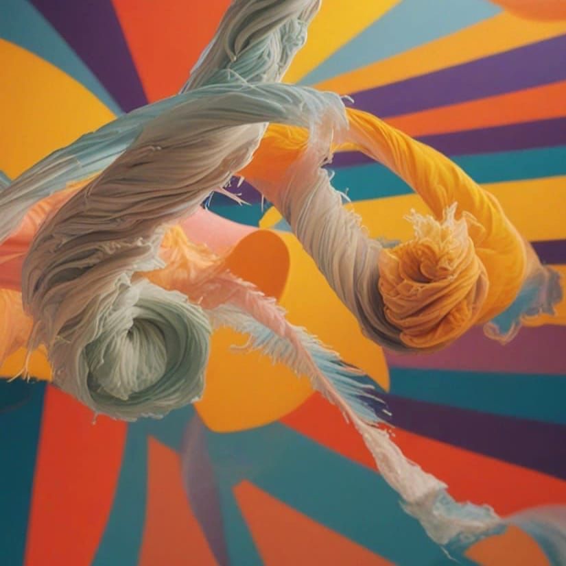 Abstract Algorithmic Collage of Mixed Textures