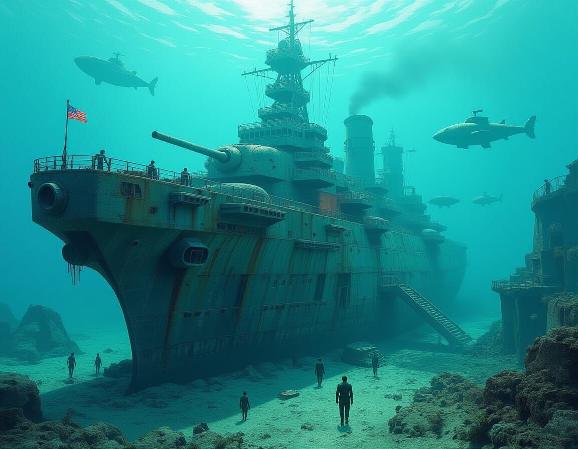 Merfolk City Built from Sunken Warships