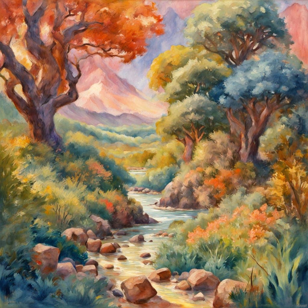 Voyage of Discovery in Gouache Watercolor Style