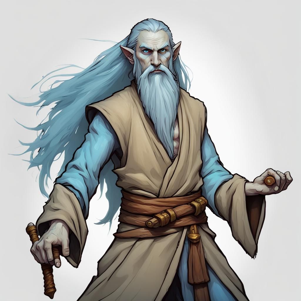Firbolg Monk: Kung Fu Hermit in D&D Style