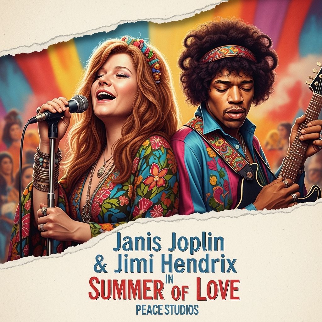 Janis Joplin & Jimi Hendrix: Summer of Love Poster