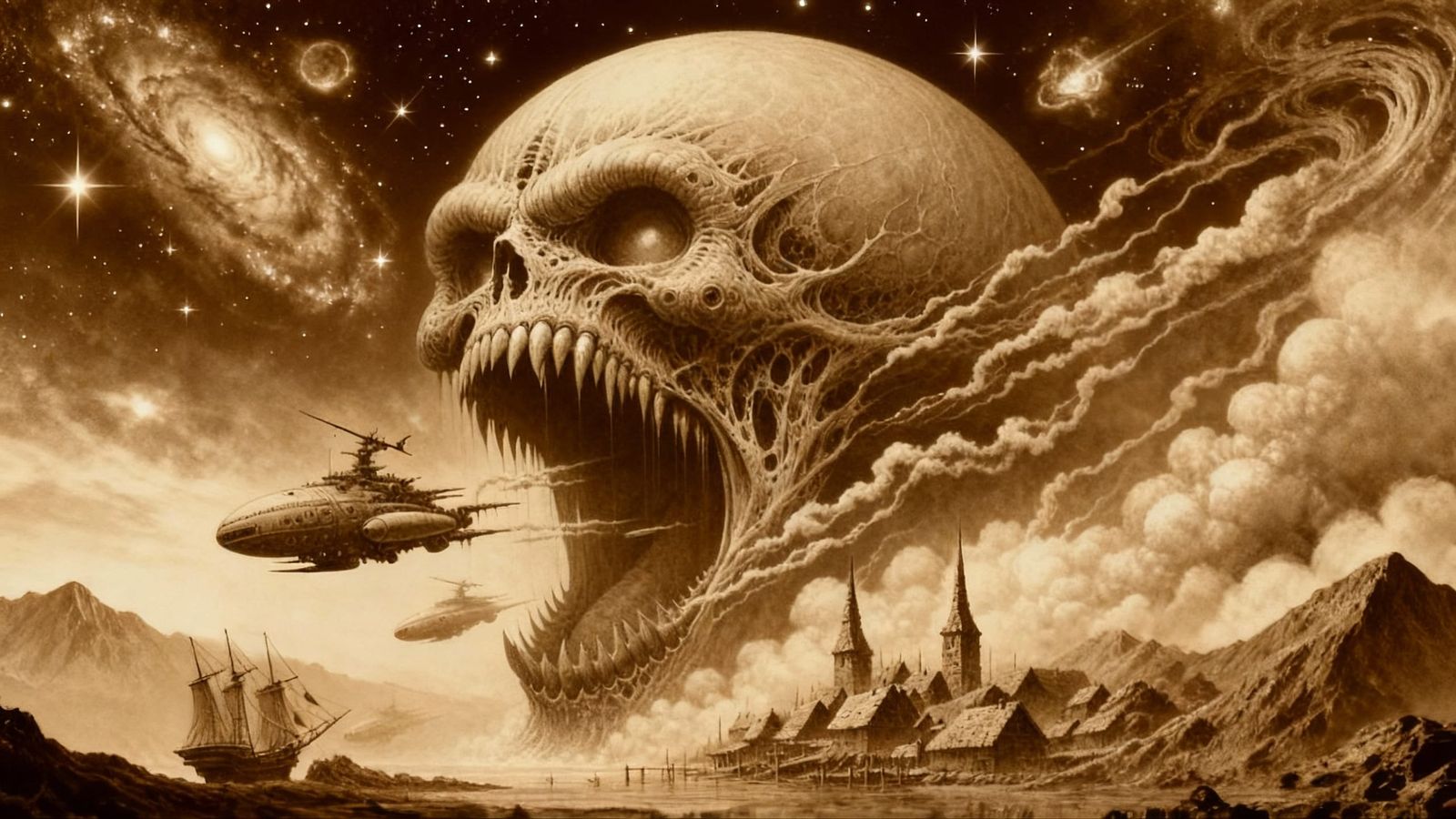 Cosmic Horror Rips Through Space-Time Continuum