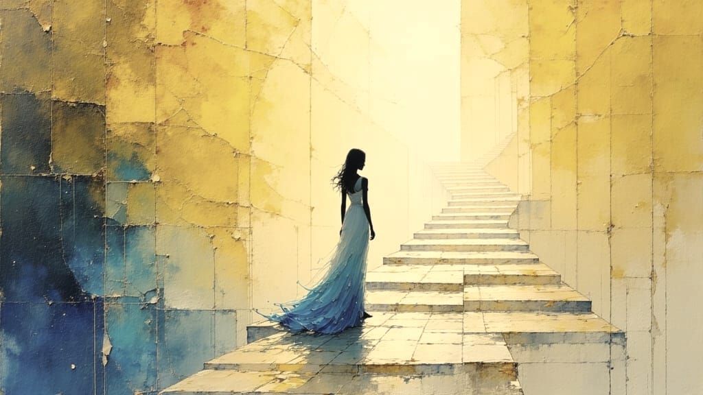 Abstract Surreal Stairway to Heaven