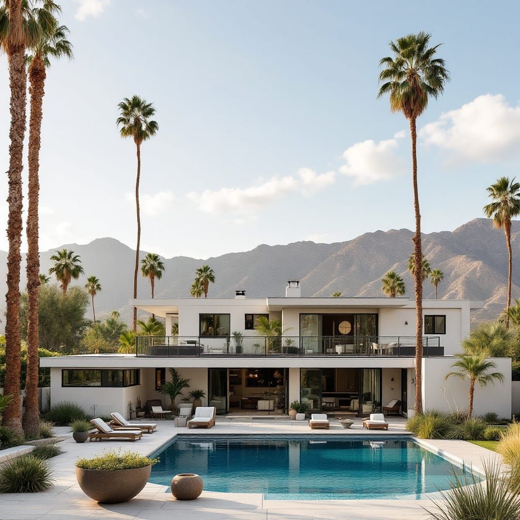 Palm Springs Home with Pool Near Mountains