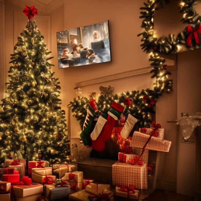 Festive Christmas Gifts in Professional Photography Style