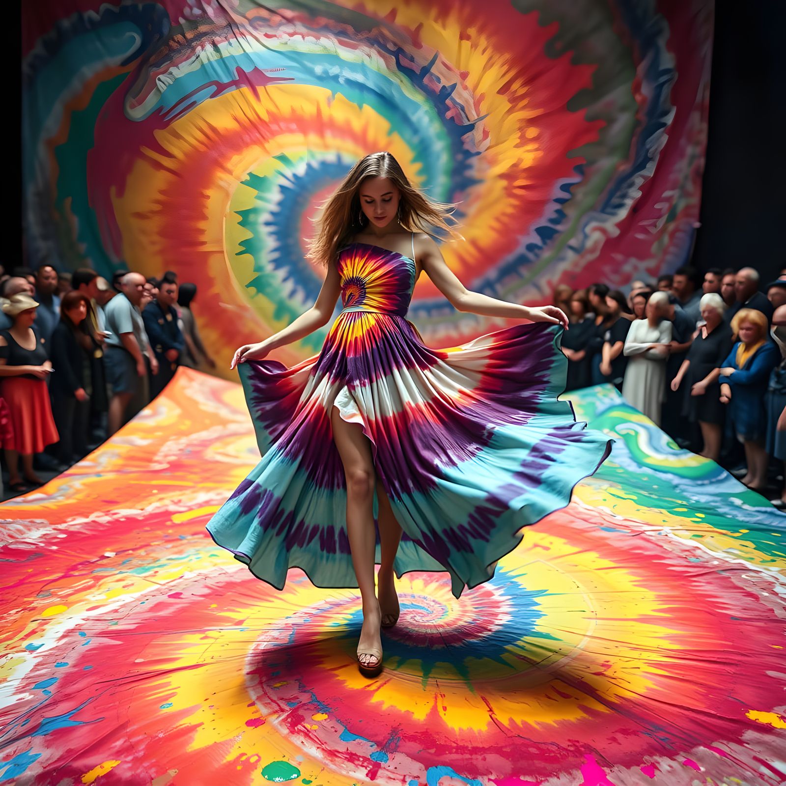 Whirling Dancer in Psychedelic Art Project