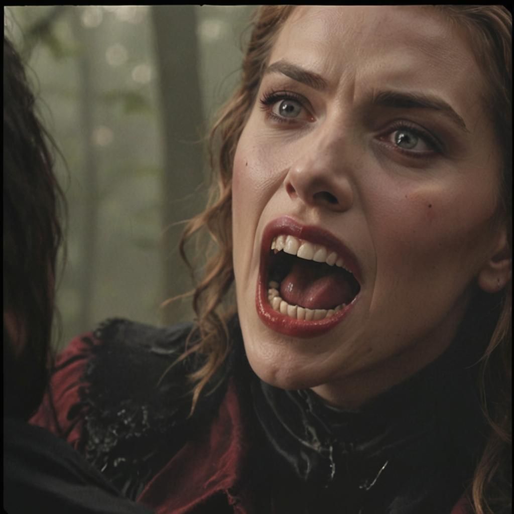 Vampire in Misty Forest: Cinematic Gothic Horror