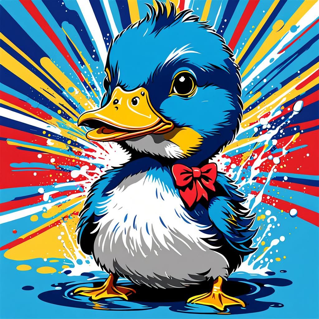 Jemima Puddleduck in Pop Art Screen Print