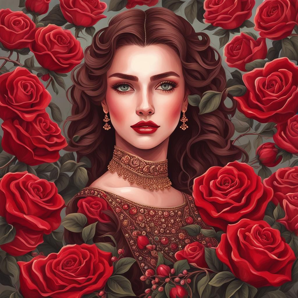 Elegant Portrait of a Beautiful Woman