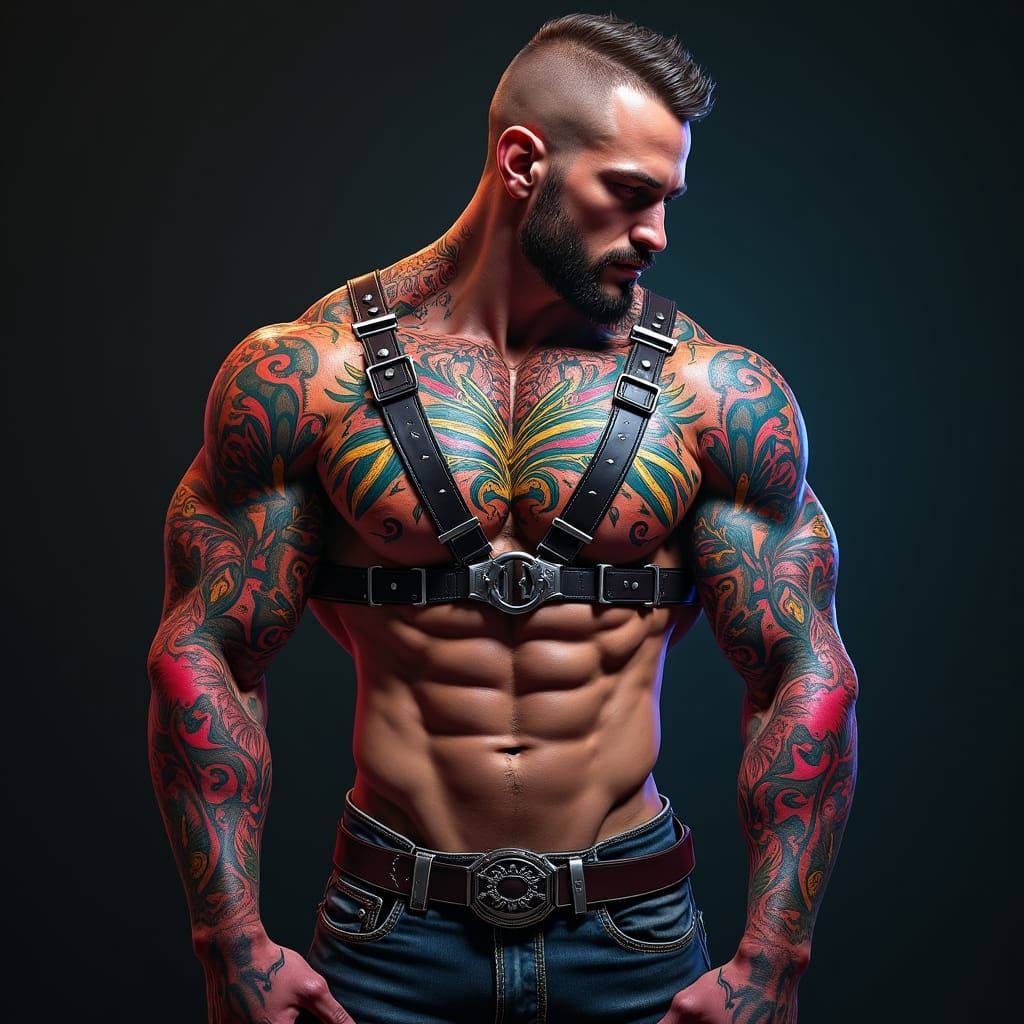Tattooed Torso: Fantasy Concept Art in Unreal Engine